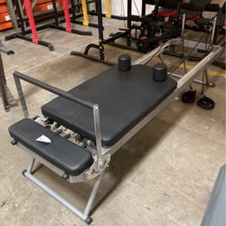 Pilates Reformer Foldable Pilates Machine & Equipment for Home Workout Cardio Fitness Rebounder Up to 300 lbs Weight Capacity