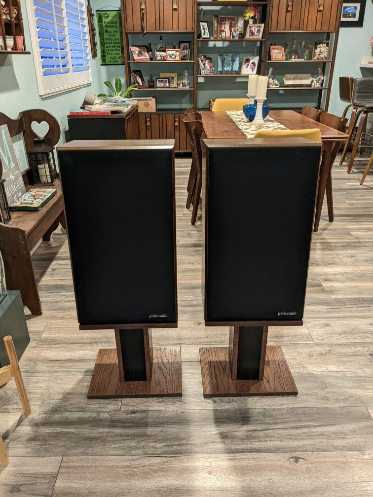 Polk Audio Monitor C7 Vintage Speakers with upgraded Polk twitters