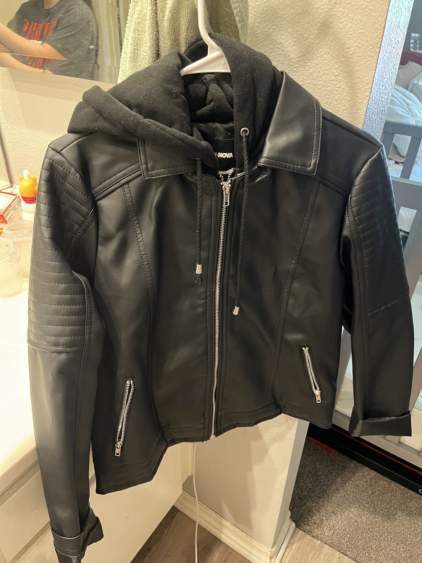 Black Leather Jacket Fashion Nova