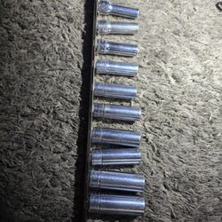 Snap On 3/8 Deep Sockets Metric 