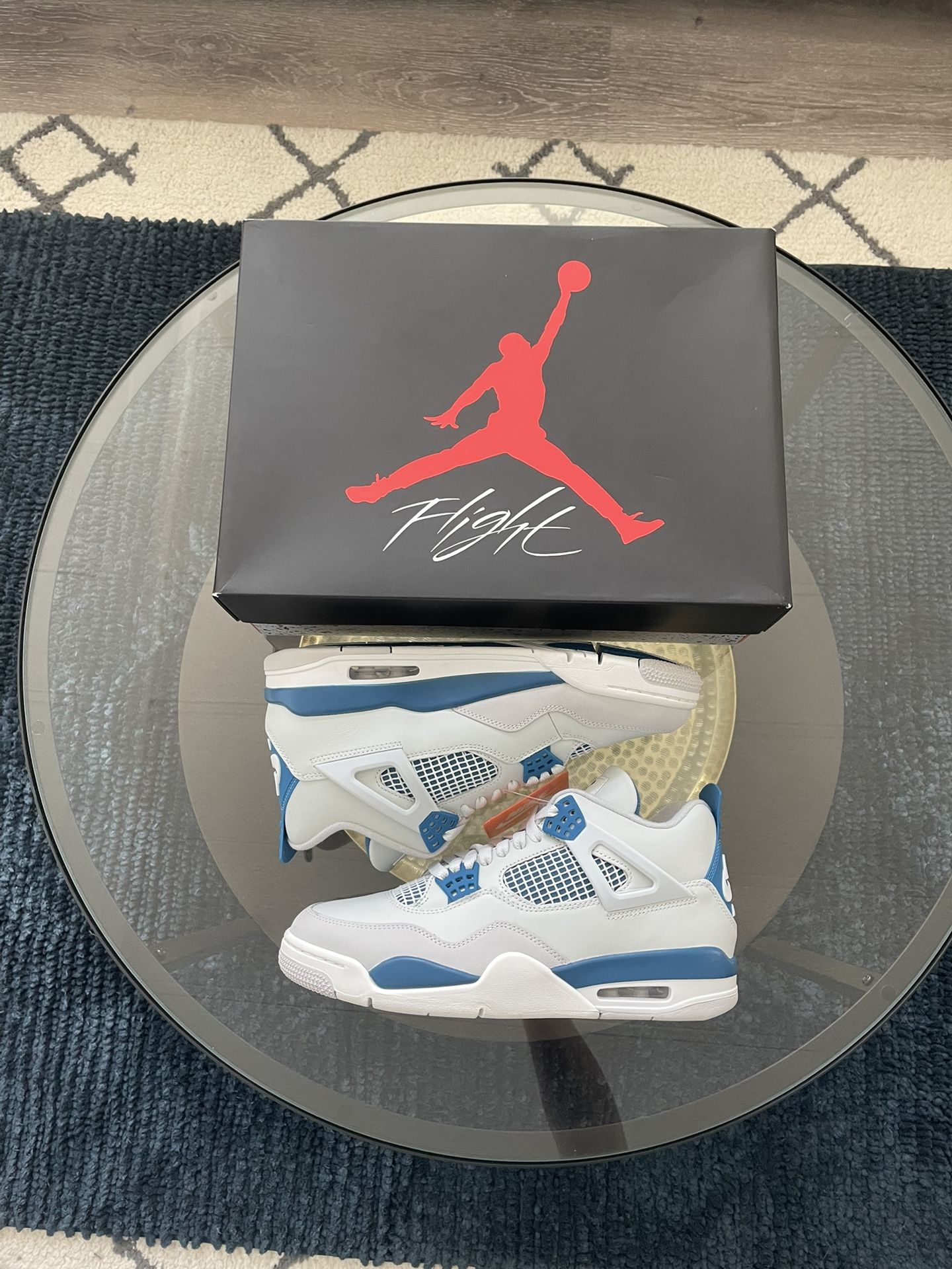 Air Jordan 4 Retro - 🔵Military blue🔵 - Size: 9.5M - |DS|