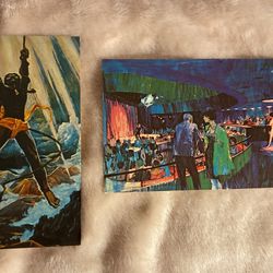 3 Art Postcards from early 1900s