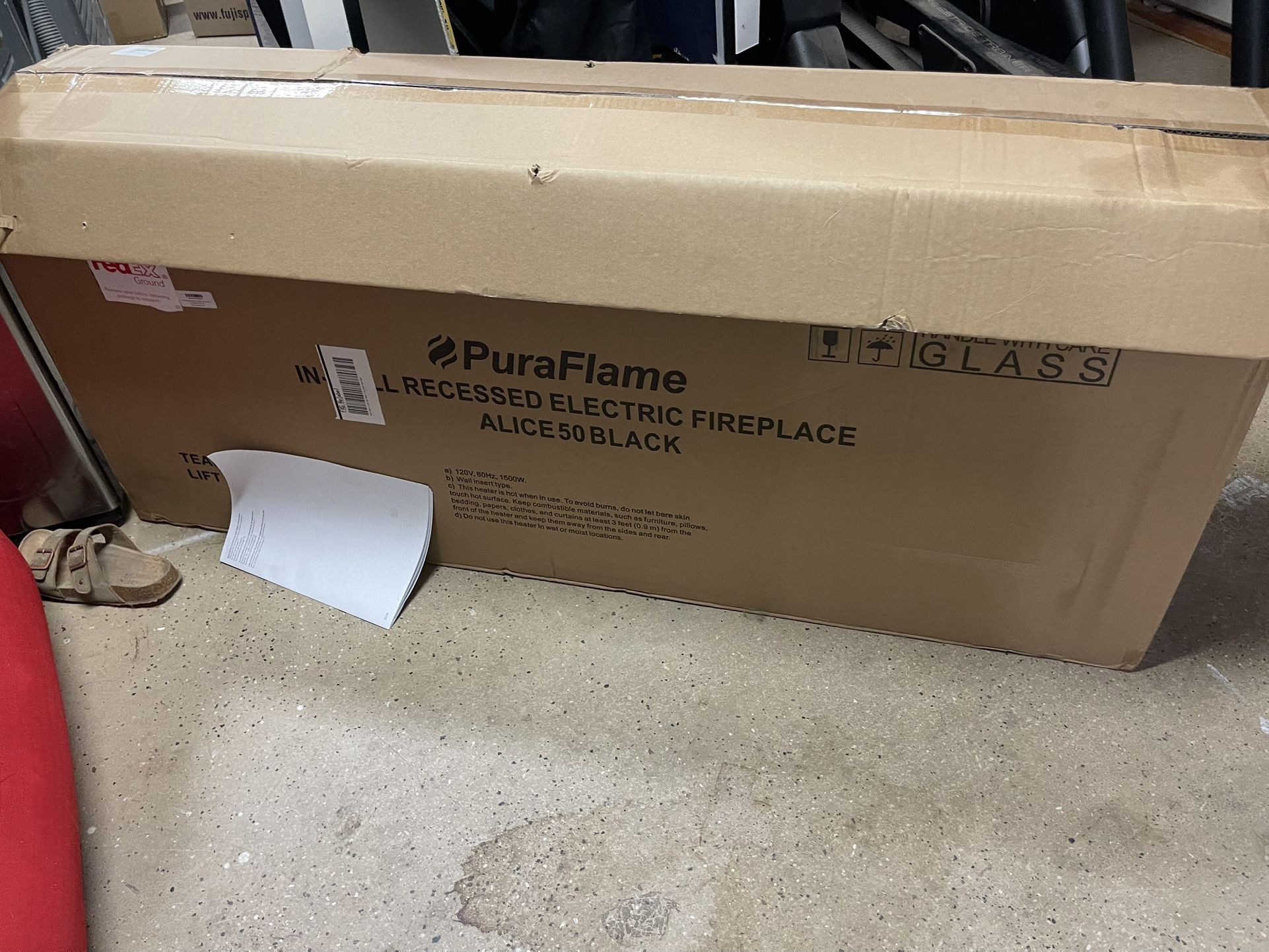 PuraFlame Alice 50’ Electric Fireplace 