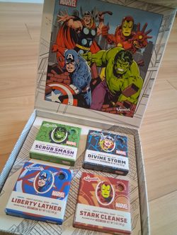 Dr. Squatch Marvel Avengers Soap Bundle and Collector’s Box
