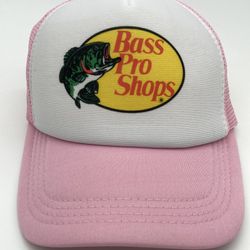 Bass Pro Shops Pink Snapback Trucker Hat *BRAND NEW*