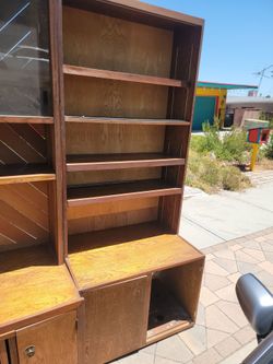 Wooden Vintage China Cabinet