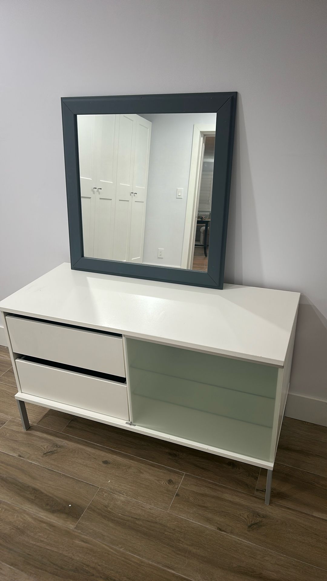 IKEA Tobo TV Stand. And Wall Mirror. $20.00