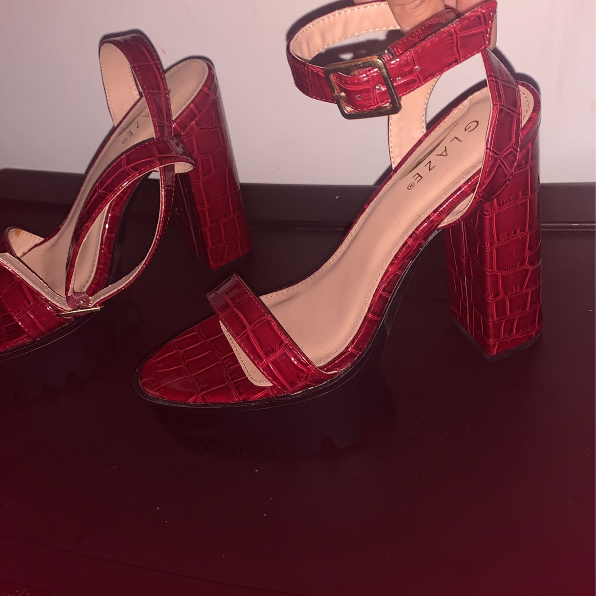 Red/ Burgundy Heels 