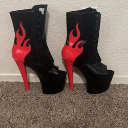 HH Flamed High Heel Boots