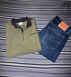 Levis Strauss and Colombia sweater