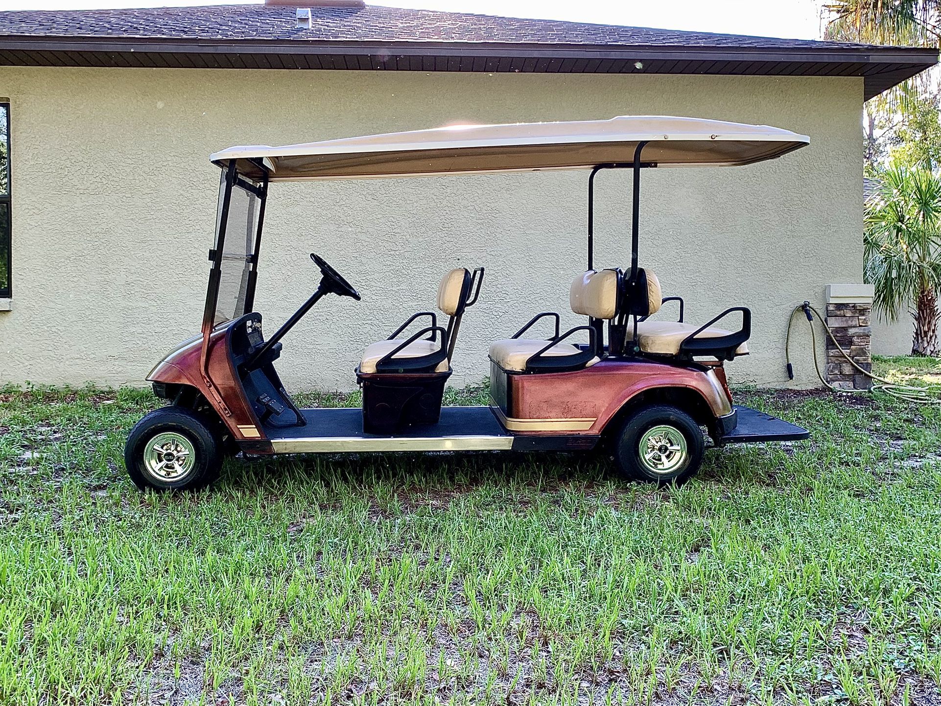 EZ-GO 6 Seater Gas Golf Cart Shuttle
