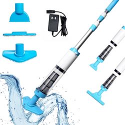 New 3 in 1 Cordless Rechargeable Pool Vacuum, Handheld Pool Cleaner Ideal for Spas, Hot Tubs and Small Pools