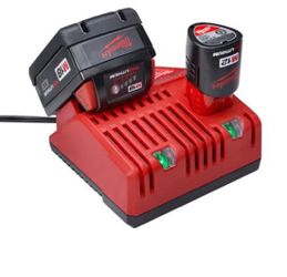 Milwaukee M12 and M18   12-volt/18-volt lithium-ion multi-voltage battery charger