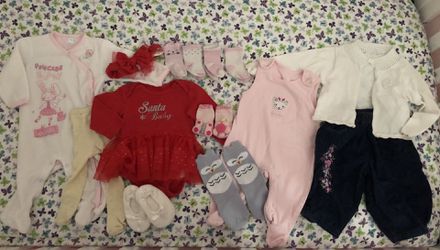 Winter Set of baby girl clothes 6 months