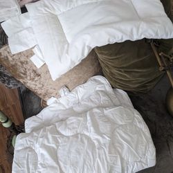 Down Ikea Baby Crib/ Toddler Comforter And Pillow