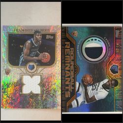 Cedric Coward Topps Roundball Remnants Orange Relic Rookie /25 + Cedric Coward Topps Franchise Fabrics Holo Rookie For 80 (Read Description)