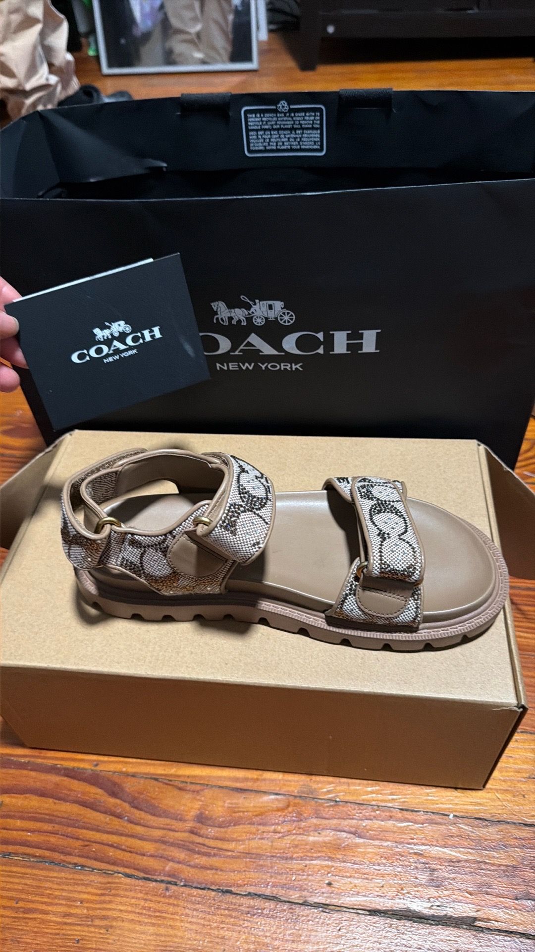 Coach shoes and matching hand bag