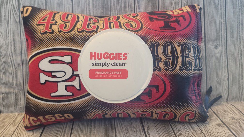 SF 49ers Huggies Wipes Cover 