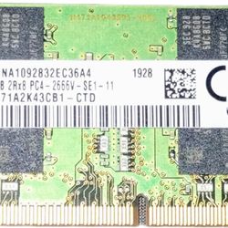 Samsung 16GB DDR4 2666MHz SODIMM laptop RAM module