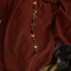 Vintage Onyx Gold Filled Bracelet 