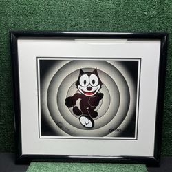 FELIX THE CAT Framed Limited Edition Picture134/200  Signed Don Oriolo 