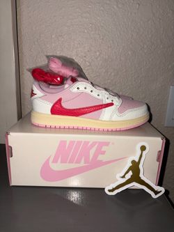 Nike Air Jordan Retro 1 Low OG SP x Travis Scott “Sail/Tropical Pink” PS Size 13C New