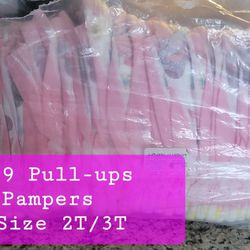 29 Pull - Ups Pampers Size 2T-3T