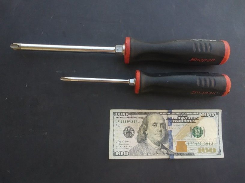 Snap-On Phillips #2 and #4 Screwdrivers