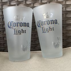 Corona Light Frosted Beer Glass - 16 oz
