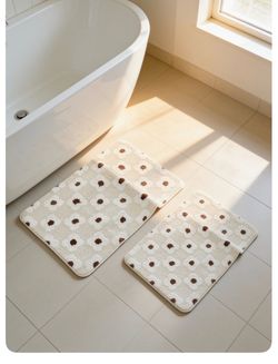 Modern Boho Neutral Toilet Rug