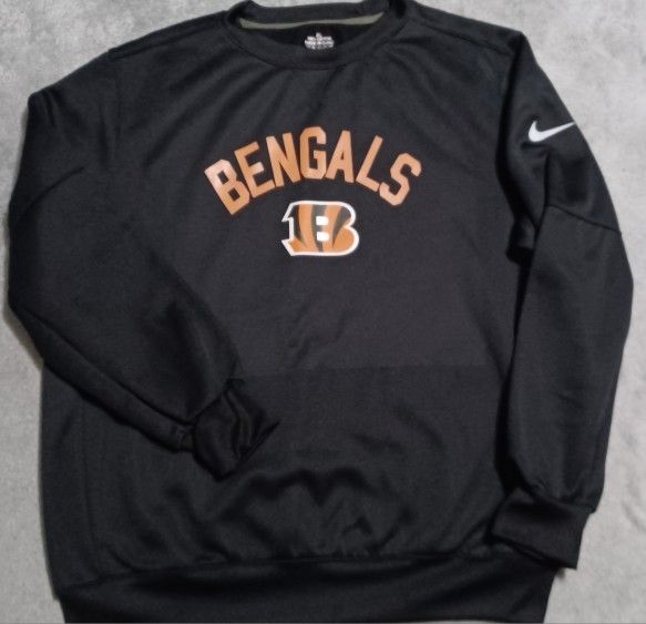 Men's Size Xlarge Cincinnati Bengals Sweatshirt Dri Fit Style Material New  No Tags