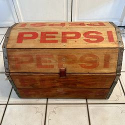 Vintage Pepsi Crate Wooden Trunk/Chest Handcrafted — Crates Dated 1963 & 1964