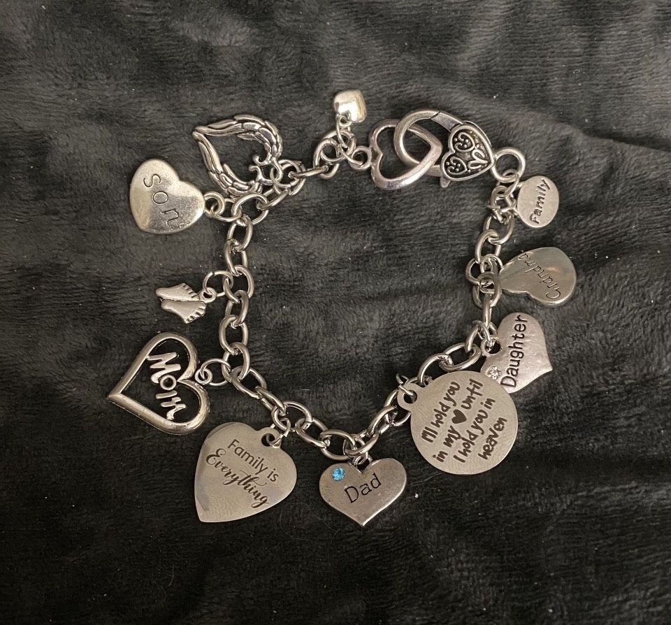Family Is Everything Charm Bracelet - Handmade!