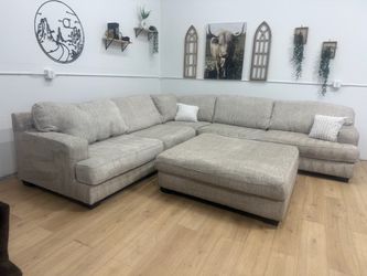 Sectional couch and Ottoman Free Delivery