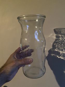 Clear Glass Flower Vase Home Decor