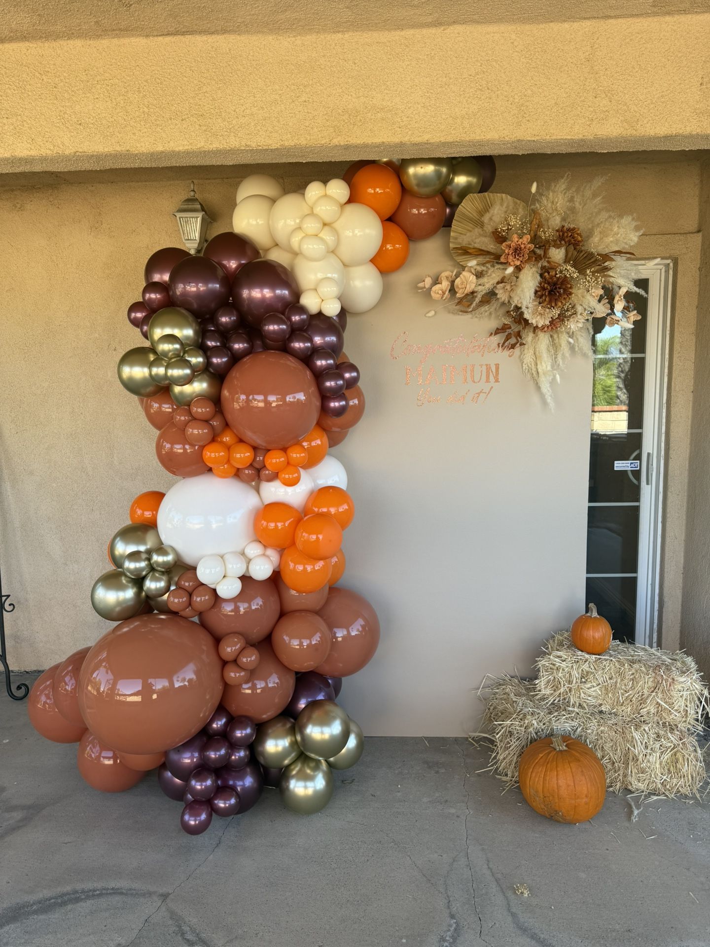 fall balloon garland
