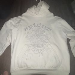 sp5der Rhinestone logo hoodie XL READ DISCRIPTION