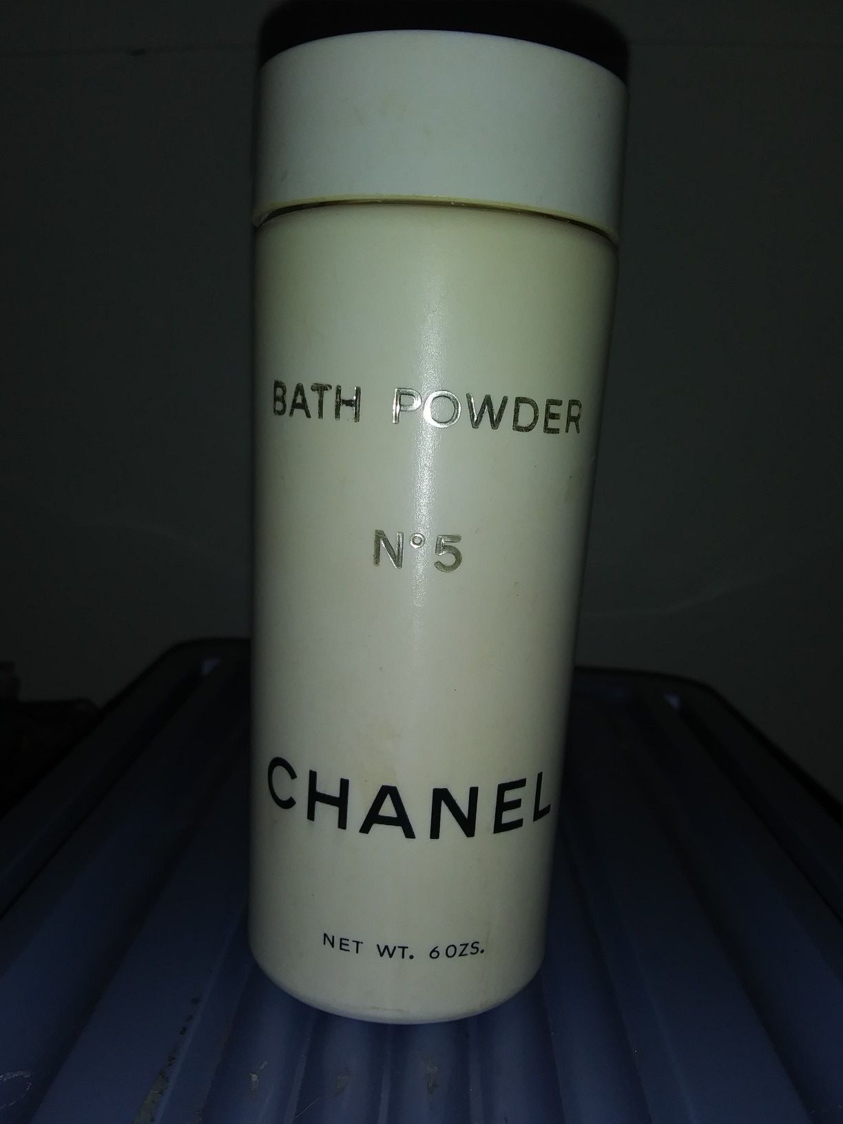 RARE Vintage White Chanel No 5 Bath Powder