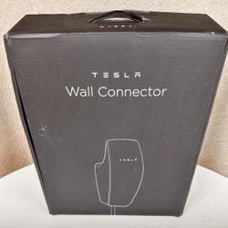 Tesla wall connector level 2 hardwired electric vehicle ev charger 