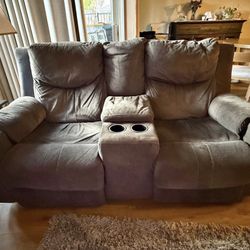 La-z-boy Double Recliner Couch With Cupholders 