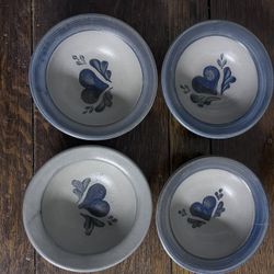 Rowe Salt Glazed Pottery Bowls