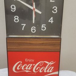 1976 Coca Cola Wall Clock Sign