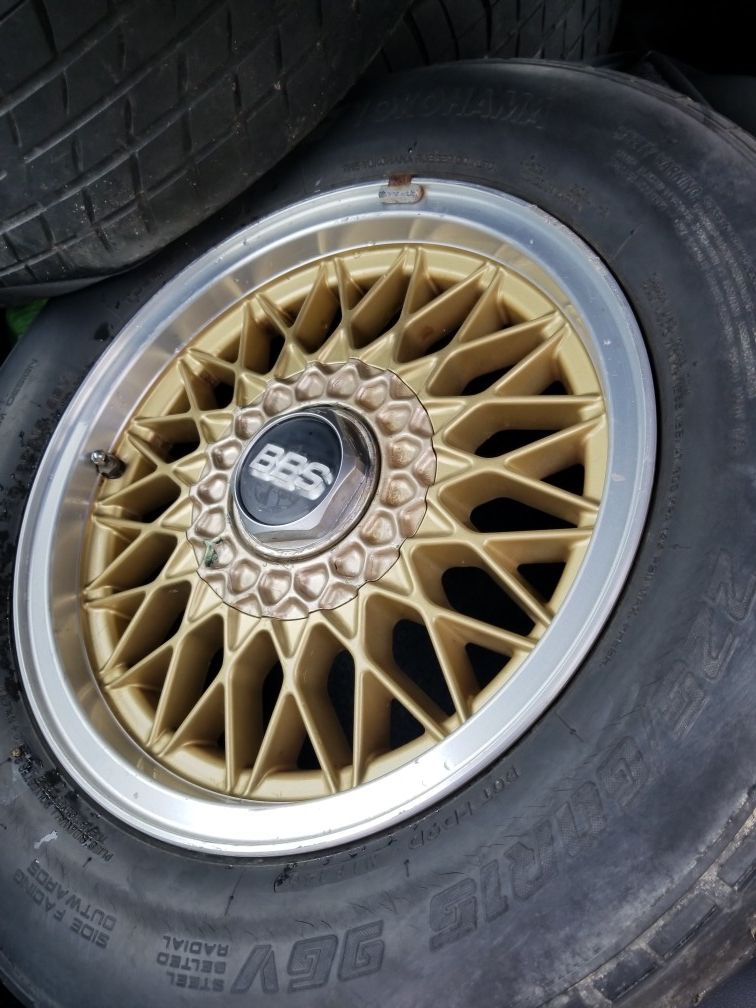 BBS 15" wheels with center caps