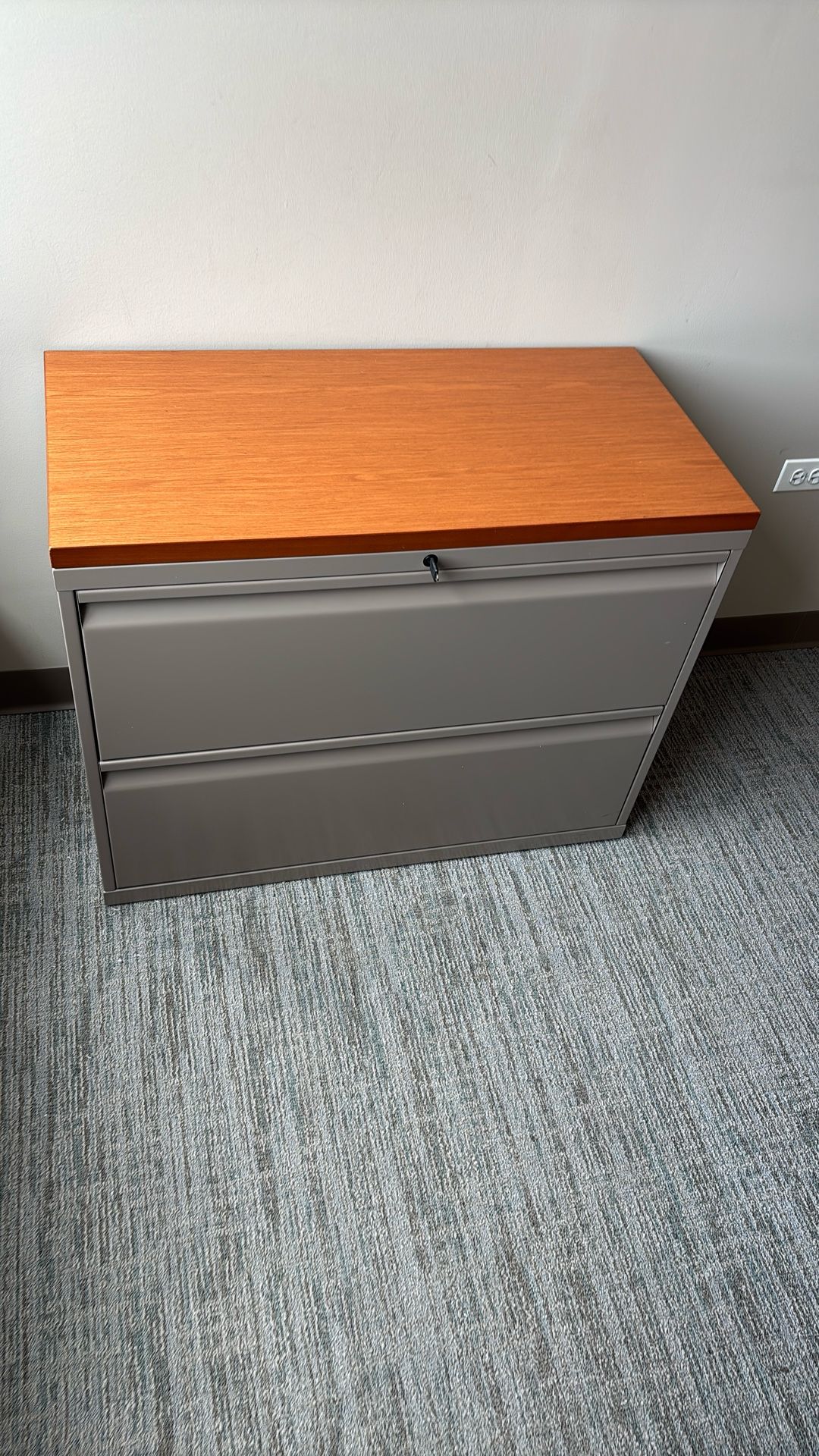 Metal Filing Cabinet Like New With Keys