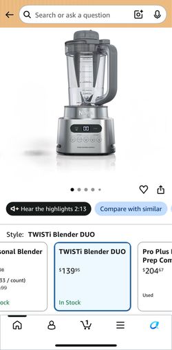 NINJA TWISTi BLENDER