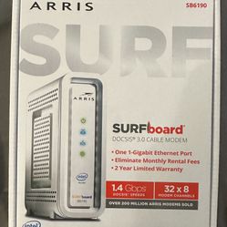 Arris SURFboard DOCSIS 3.0 Cable modem & Baicells ER2820 Router