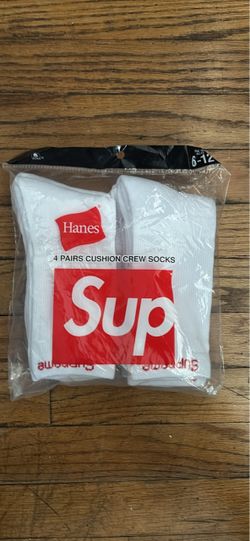 Supreme x Hanes Cushion Crew Socks 4-Pack