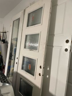 Glass doors 96x36