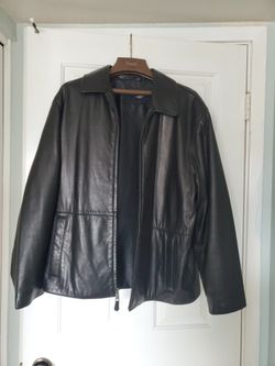 Mans Black Leather Jacket