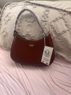 Valentino Orlandi Auburn Leather Shoulder Bag